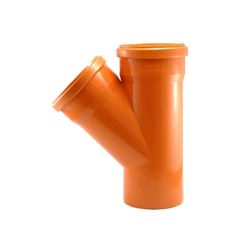 Трійник ПВХ 200х110-45° (зовнішня каналізація) Magnaplast